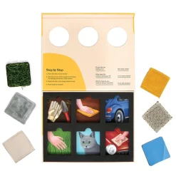 HOPTOYS Idees Cadeaux Pour Une Personne Ayant La Maladie D'Alzheimer*6 Carres Tactiles