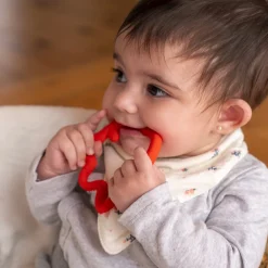 HOPTOYS 1er Éveil<Anneau De Dentition Pieuvre Rouge