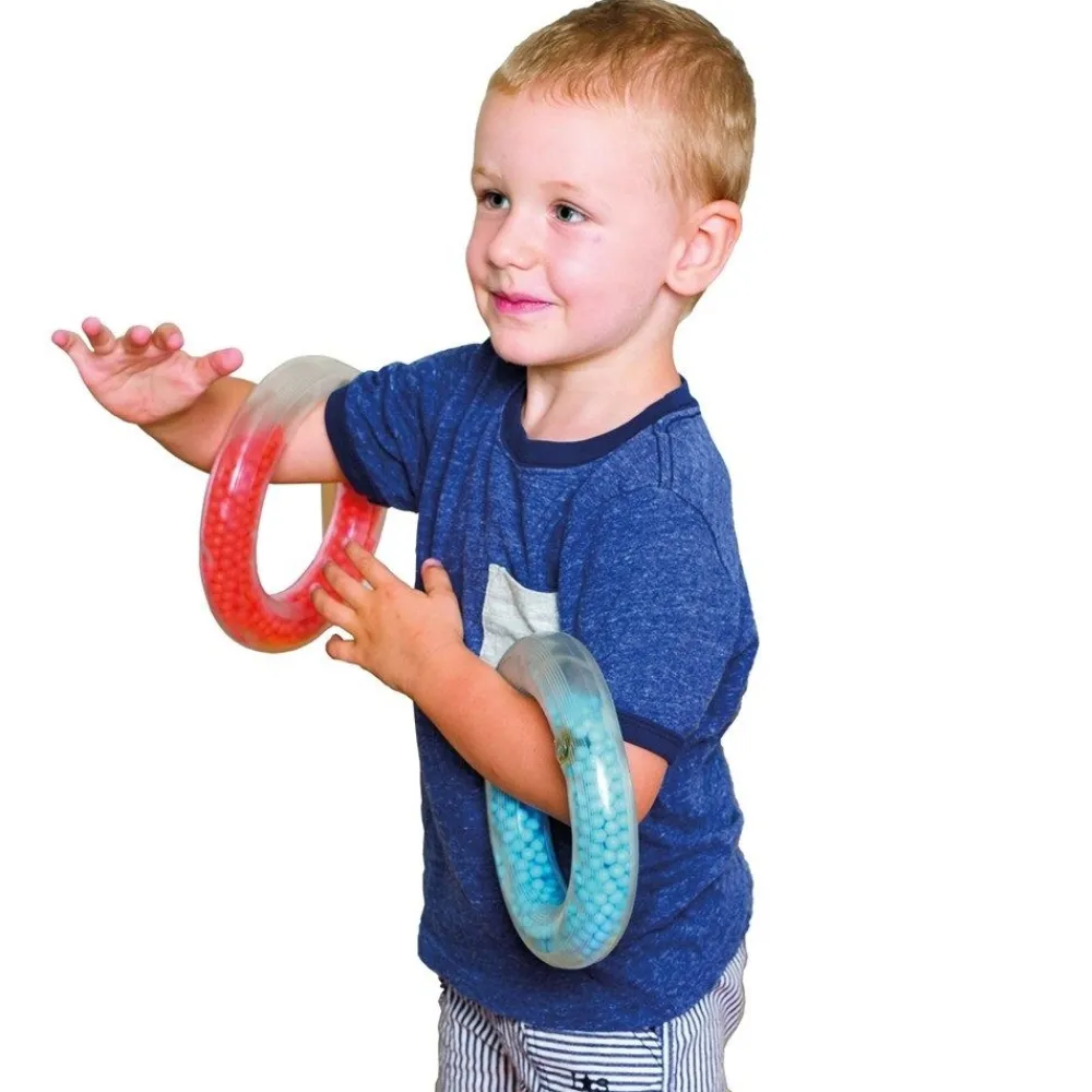 HOPTOYS Stimulation Motrice*Anneau Souple Avec Billes