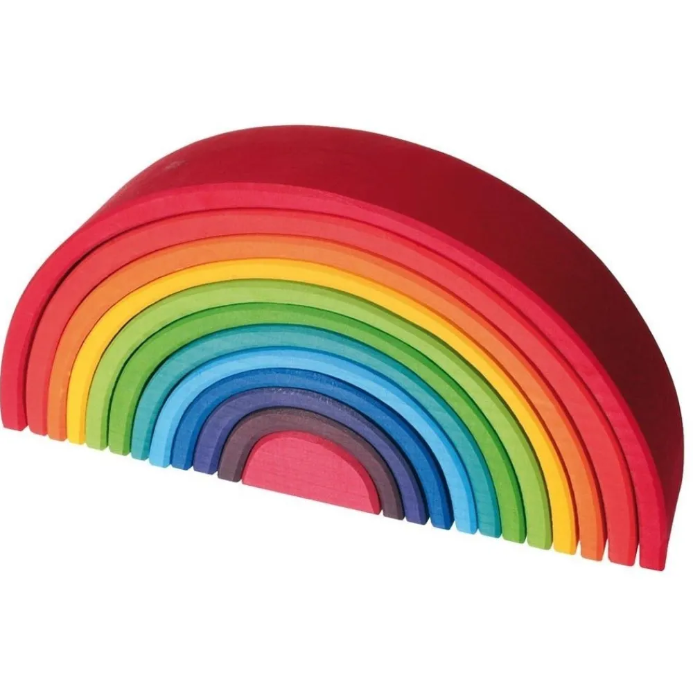 HOPTOYS Stimulation Precoce*Arc-En-Ciel En Bois Multicolore