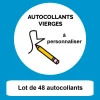HOPTOYS Routines & Structures*Autocollants Vierges Tom Tag - Lot De 48