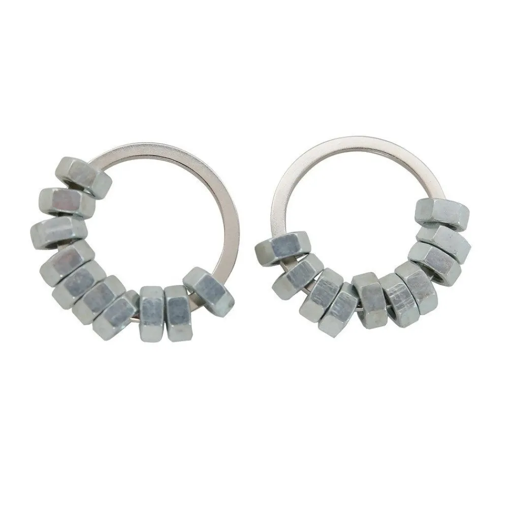HOPTOYS Fidgets*Bagues Fidgets Metal Par 2