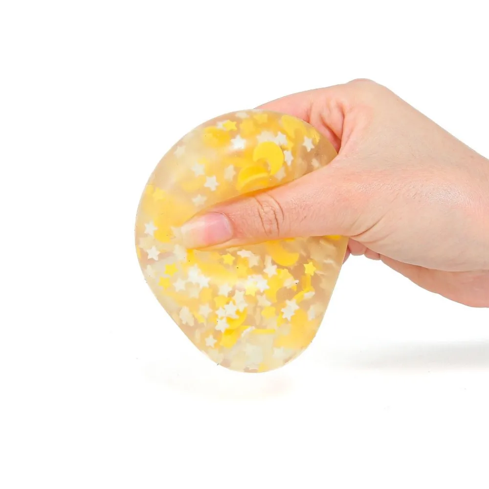 HOPTOYS Fidgets*Balle A Triturer - Lunes Et Etoiles Phosphorescentes