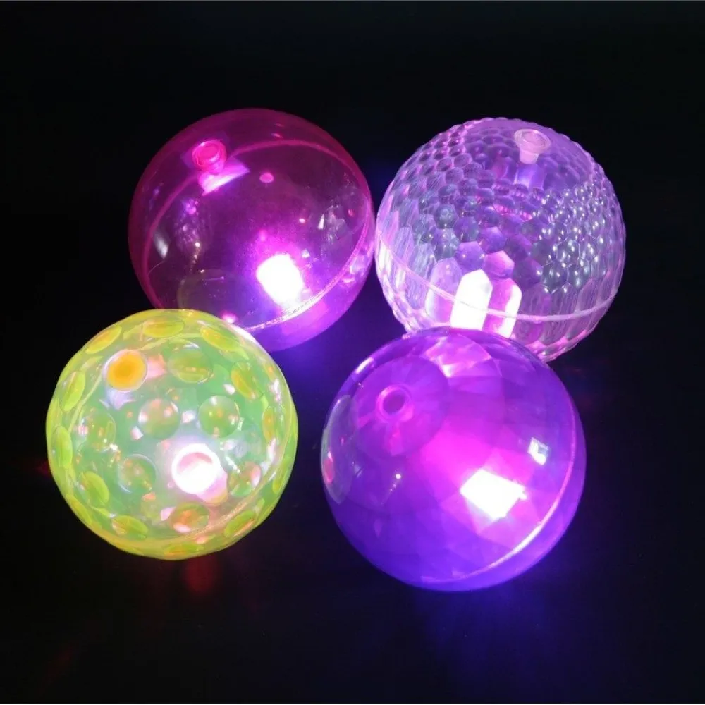 HOPTOYS Stimulation Sensorielle*Balles Lumineuses Rebondissantes Par 4