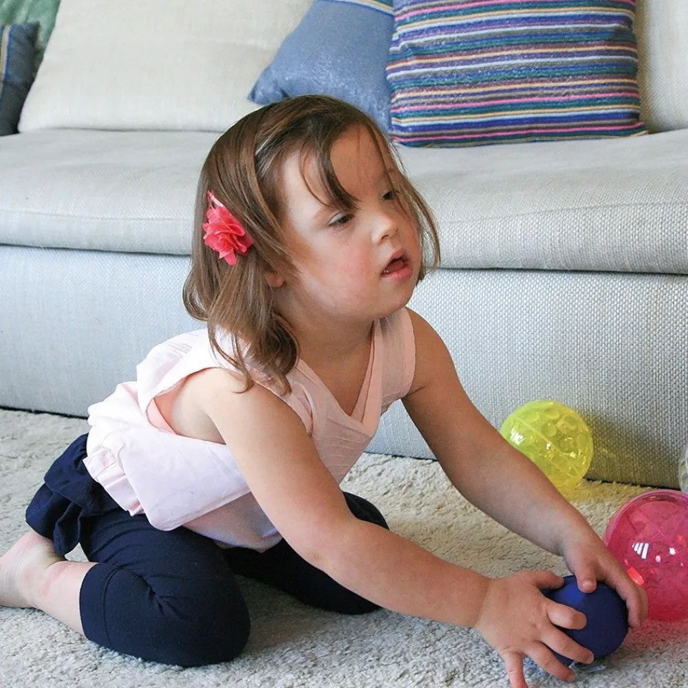 HOPTOYS Stimulation Sensorielle*Balles Lumineuses Rebondissantes Par 4