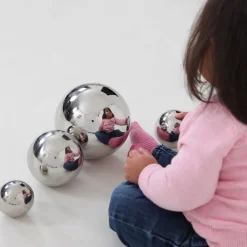 HOPTOYS Toucher Therapeutique Et Relaxation<Balles Miroirs Par 4