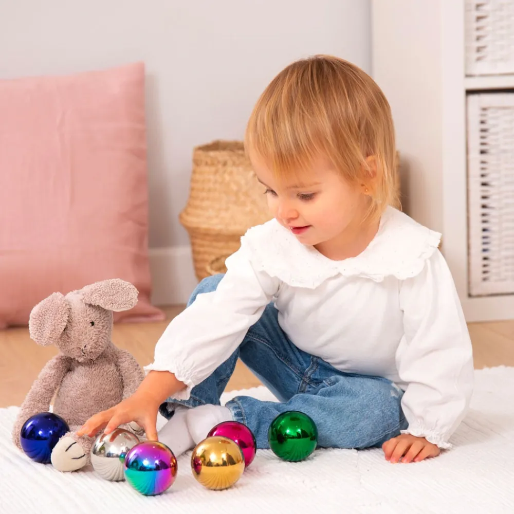 HOPTOYS Eveil & Experimentation Sensoriels<Balles Reflet 6 Couleurs