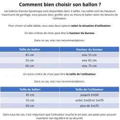 HOPTOYS Attention, Impulsivite, Concentration<Ballon D'Assise Dynamique Bouncyband - 45 Cm