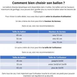 HOPTOYS Apprendre A S'Autoreguler*Ballon D'Assise Dynamique Bouncyband - 45 Cm