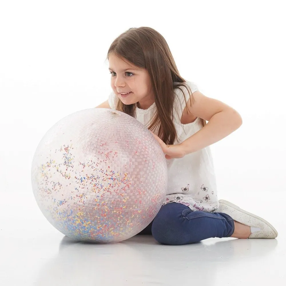 HOPTOYS Coordination Oculomotrice<Ballon Transparent Confettis