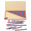 HOPTOYS Raisonnement Logico-Mathematique<Barres Rouges Et Bleues Montessori