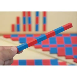 HOPTOYS Raisonnement Logico-Mathematique<Barres Rouges Et Bleues Montessori