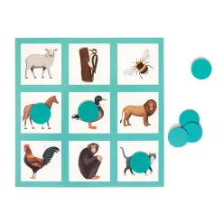 HOPTOYS Aides A L'Apprentissage Pour Une Personne Avec Un Handicap Ou Des Troubles Moteurs*Bingo Des Animaux
