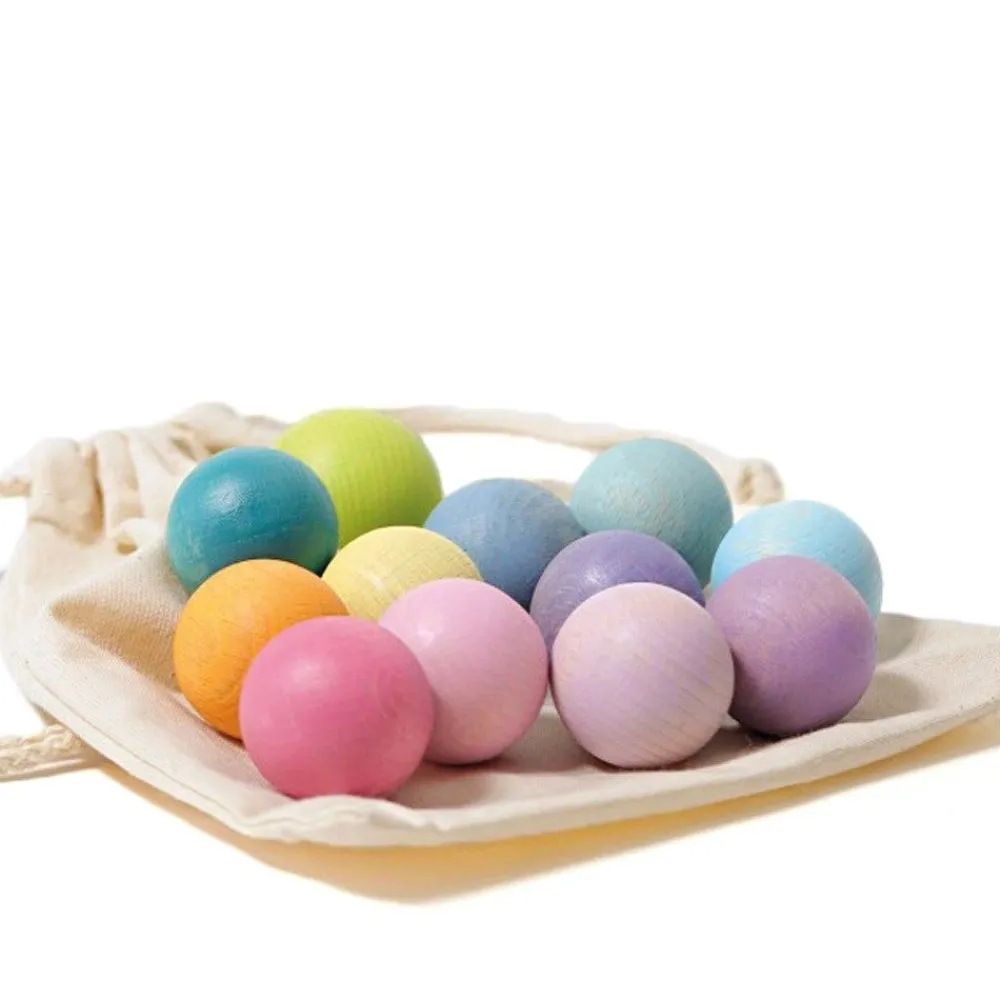 HOPTOYS Intervention Precoce*Boules Bois Par 12