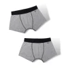 HOPTOYS Vêtements Besoins Spécifiques*Boxers Garcon Ultra Doux Gris - Lot De 2