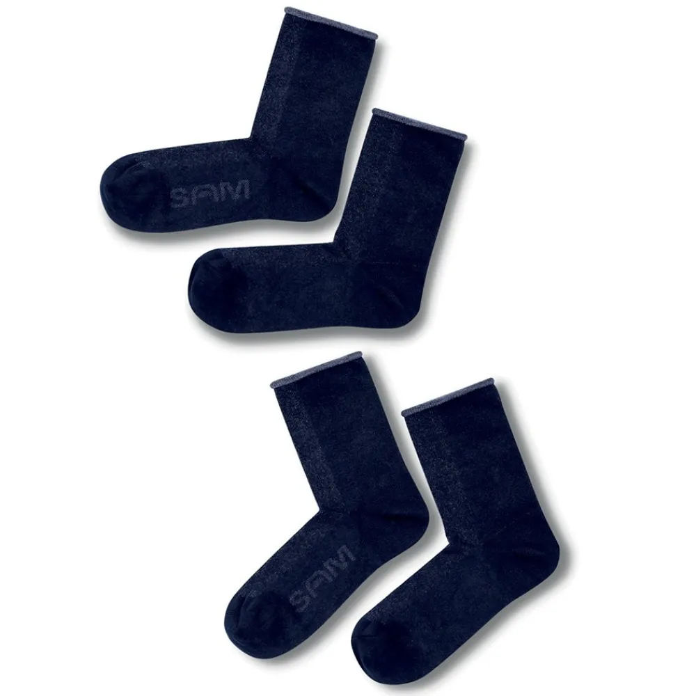 HOPTOYS Vêtements Besoins Spécifiques*Chaussettes Bamboo Bleues - Lot De 2