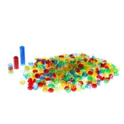 HOPTOYS Matériel Montessori & Reggio*Compteurs Empilables Translucides