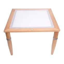 HOPTOYS Eveil & Experimentation Sensoriels<Console Bois Avec Table Lumineuse