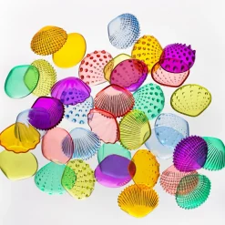HOPTOYS Intervention Precoce*Coquillages Multicolores Tactiles Par 108