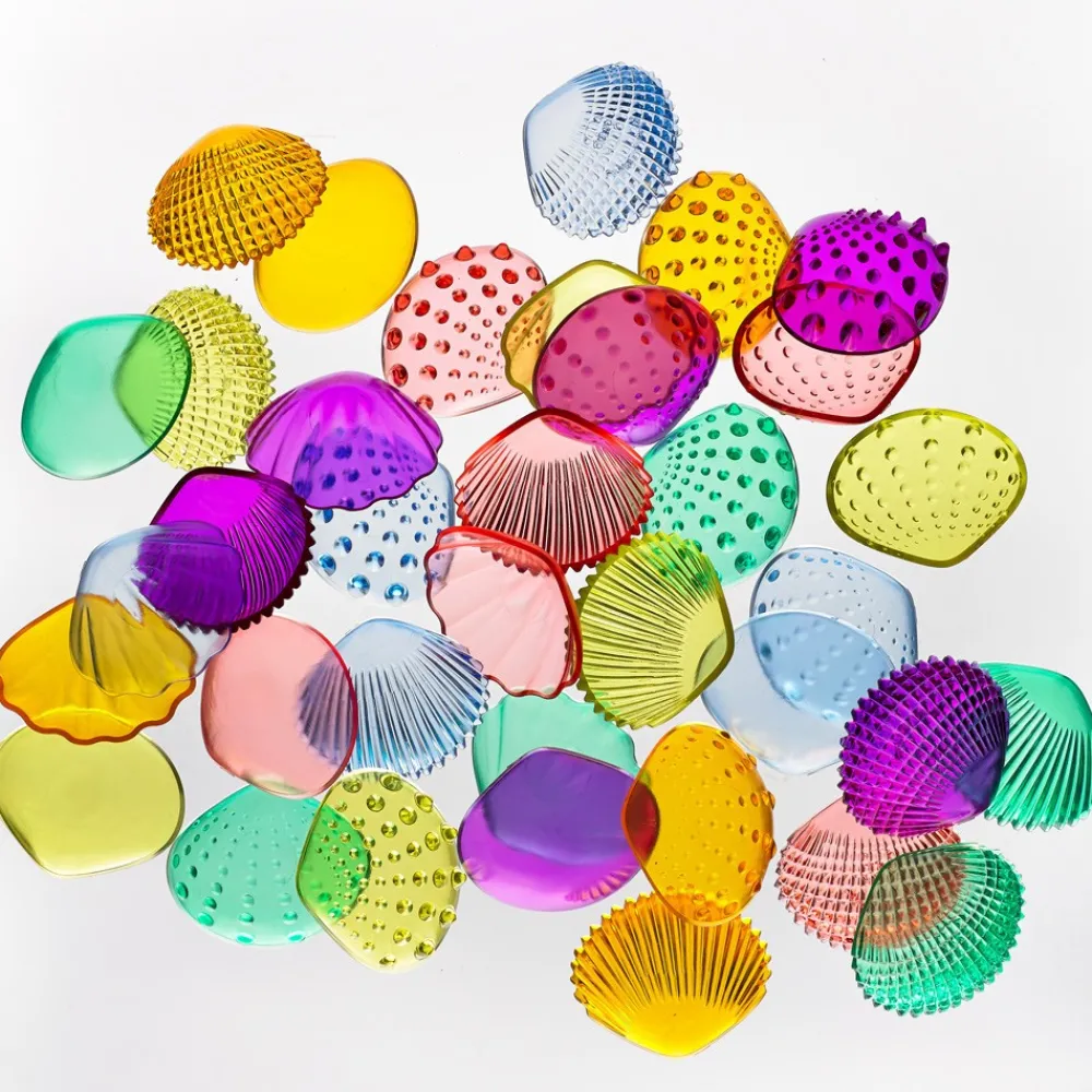 HOPTOYS Intervention Precoce*Coquillages Multicolores Tactiles Par 108