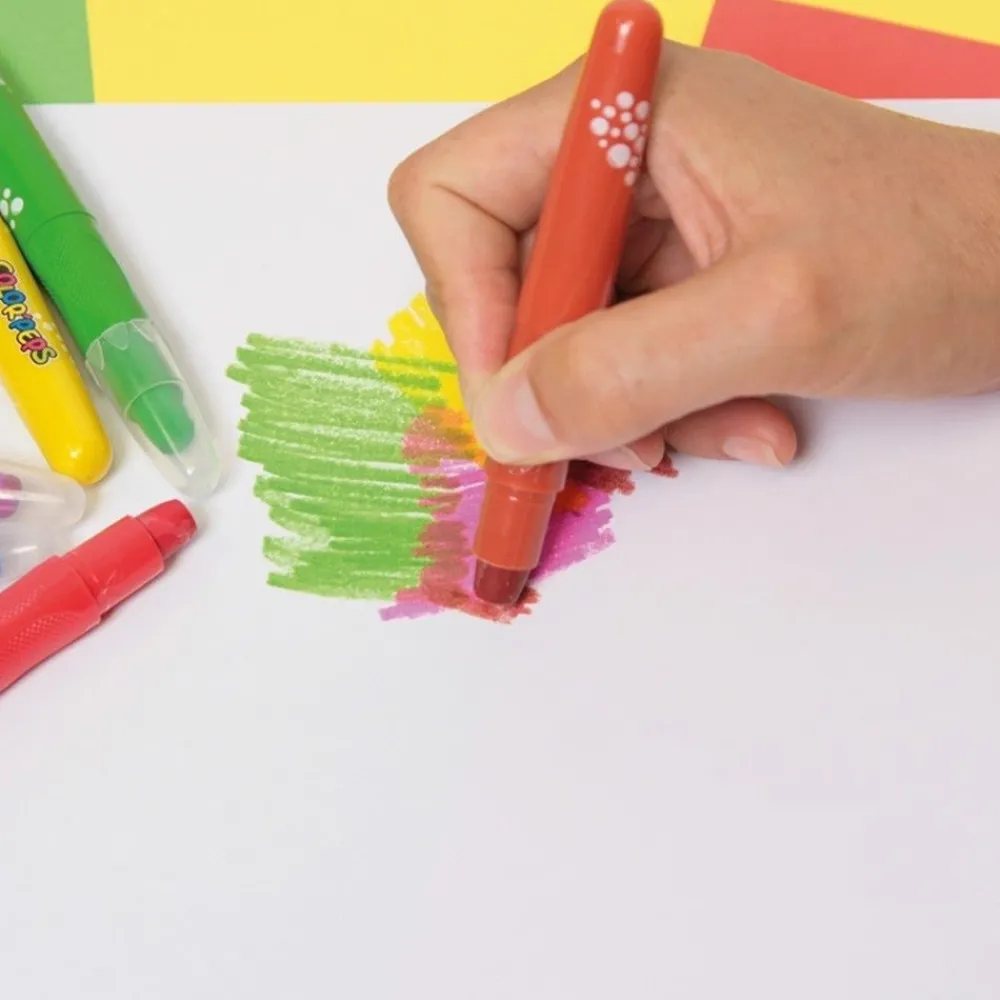HOPTOYS Outils D'Adaptation Scolaire*Crayons De Couleur Smoothy Par 6