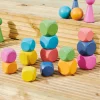 HOPTOYS Motricité Fine Ergothérapie<Cubes En Bois Arc-En-Ciel