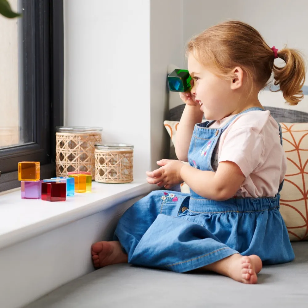 HOPTOYS Stimulation Sensorielle*Cubes Perception Par 8