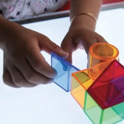 HOPTOYS Stimulation Sensorielle*Cubes Translucides Multicolores Par 50