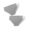 HOPTOYS Vêtements Besoins Spécifiques*Culottes Femme Ultra Doux Gris - Lot De 2