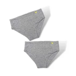 HOPTOYS Vêtements Besoins Spécifiques*Culottes Fille Ultra Doux Gris - Lot De 2