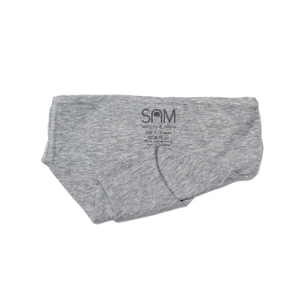 HOPTOYS Vêtements Besoins Spécifiques*Culottes Fille Ultra Doux Gris - Lot De 2