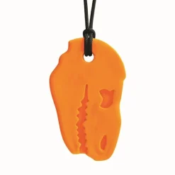 HOPTOYS Stimulation De La Zone Oro-Faciale*Dino-Bite - Collier De Mastication
