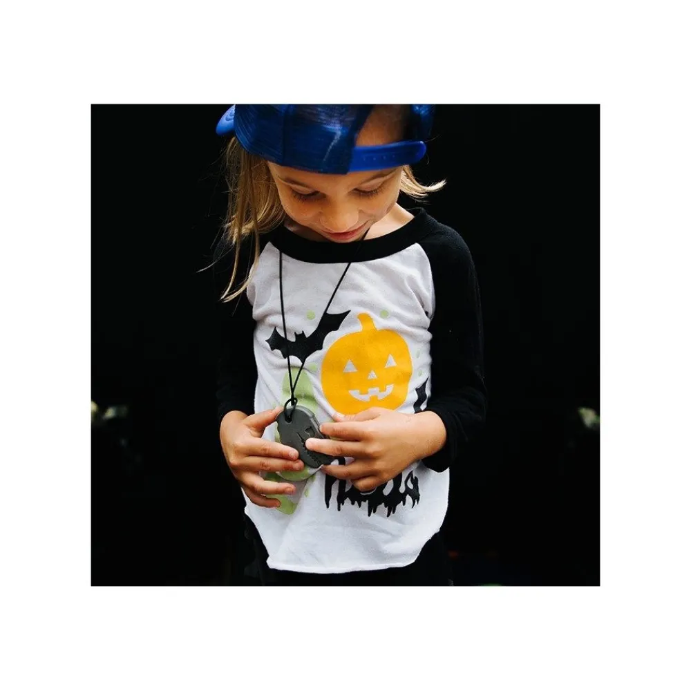 HOPTOYS Stimulation De La Zone Oro-Faciale*Dino-Bite - Collier De Mastication