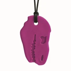 HOPTOYS Stimulation De La Zone Oro-Faciale*Dino-Bite - Collier De Mastication