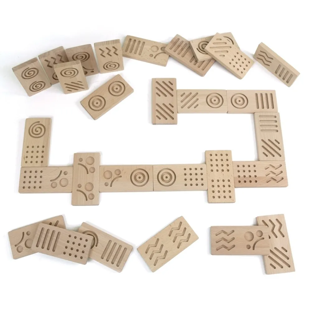 HOPTOYS Jeux Éducatifs Sensoriels*Dominos Sensoriels