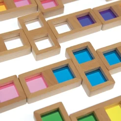 HOPTOYS Jeux Éducatifs Sensoriels*Dominos Translucides