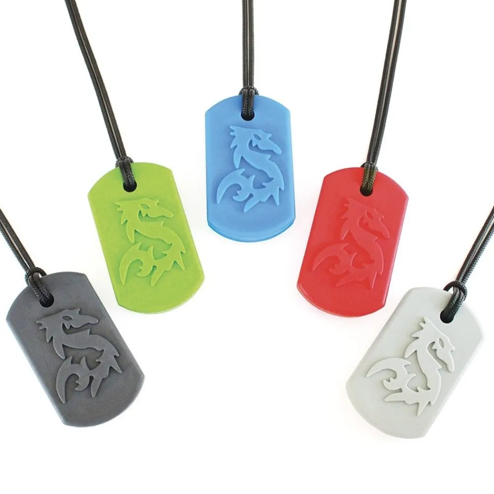HOPTOYS Stimulation De La Zone Oro-Faciale*Dragon Bite - Collier De Mastication