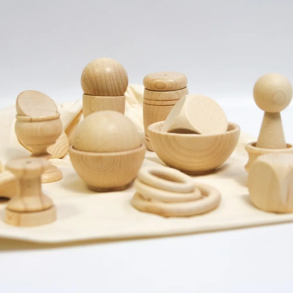 HOPTOYS Stimulation Tactile*Ensemble Jouets D'Eveil En Bois