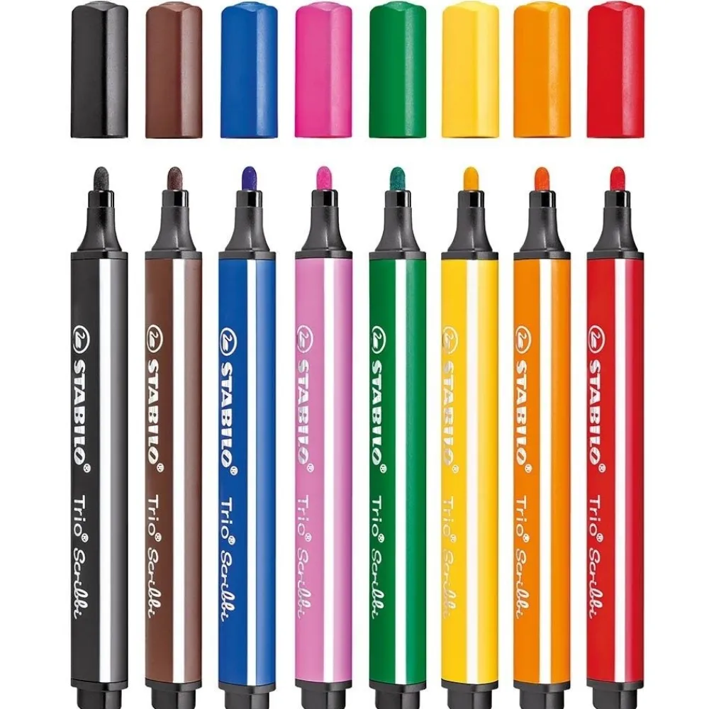 HOPTOYS Outils D'Adaptation Scolaire*Feutres Anti-Pointes Enfoncees Par 8