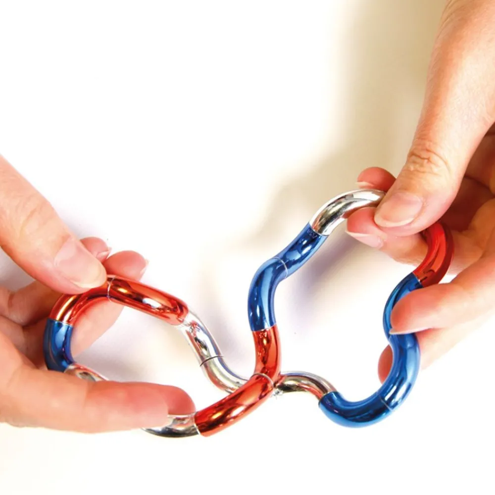 HOPTOYS Apprendre A S'Autoreguler*Fidget Tangle - Effet Metal