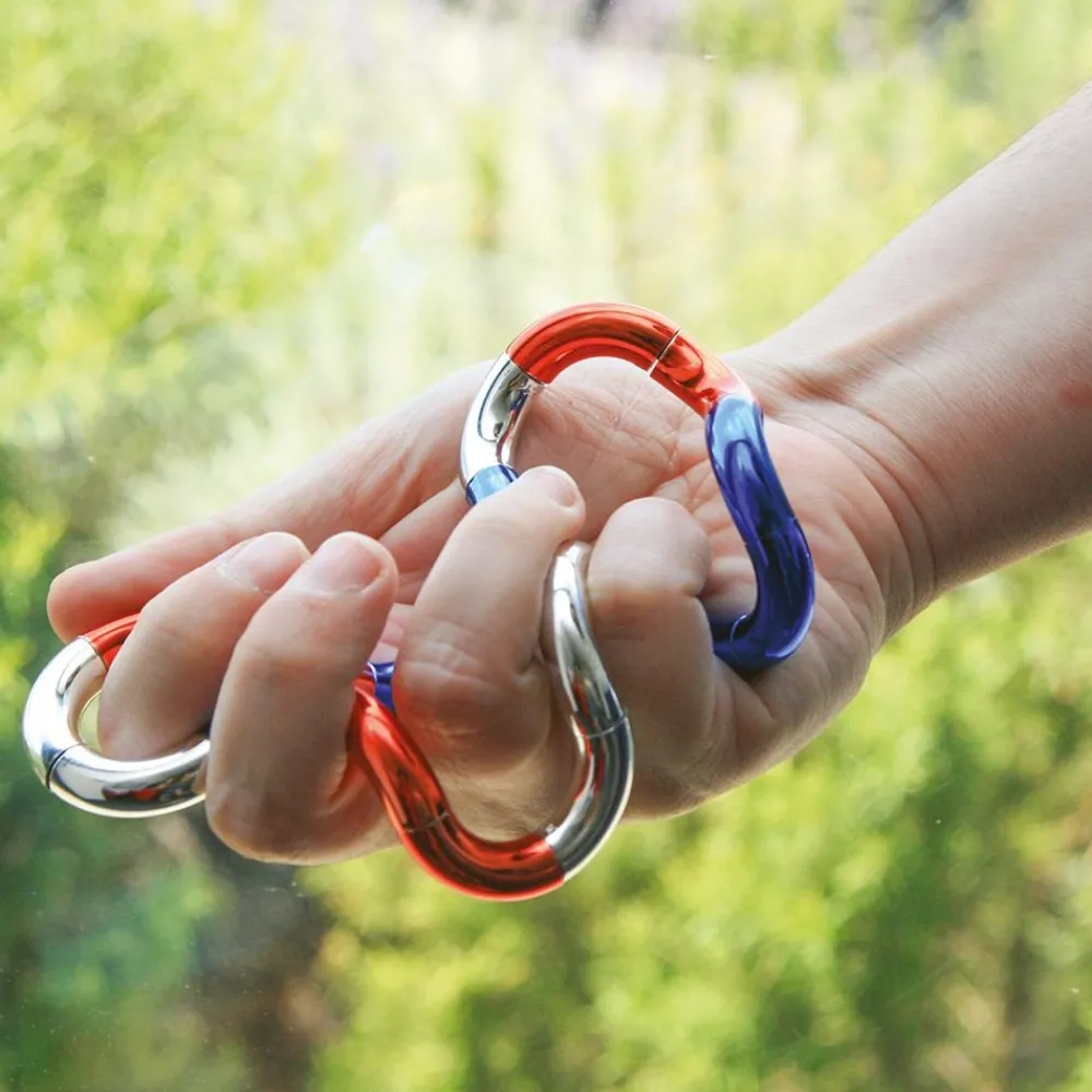 HOPTOYS Apprendre A S'Autoreguler*Fidget Tangle - Effet Metal