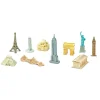 HOPTOYS Stimulation Tactile*Figurines Monuments Autour Du Monde