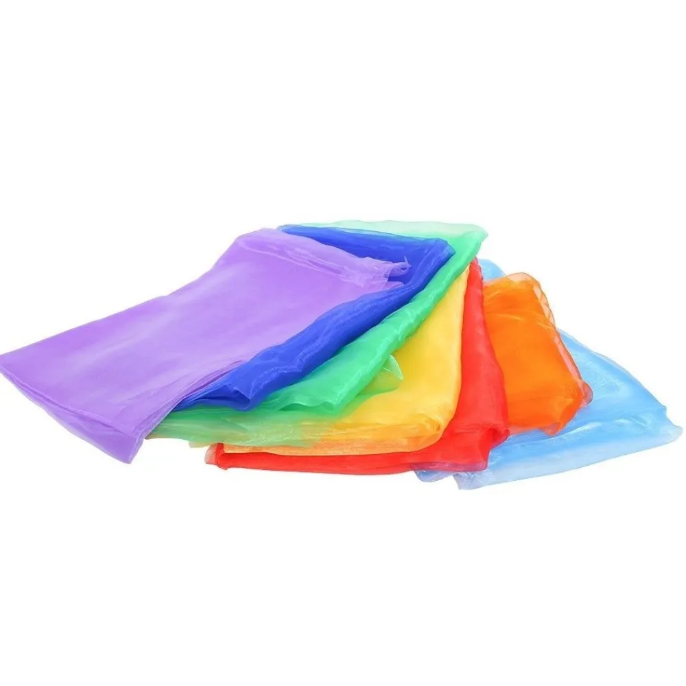 HOPTOYS Stimulation Sensorielle*Foulards Arc-En-Ciel Organza (Par 7)