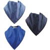 HOPTOYS Compensation & Aides Quotidiennes<Foulards Bavoirs Bibbles -Bleu Marine/Bleu Roi/Bleu Jean