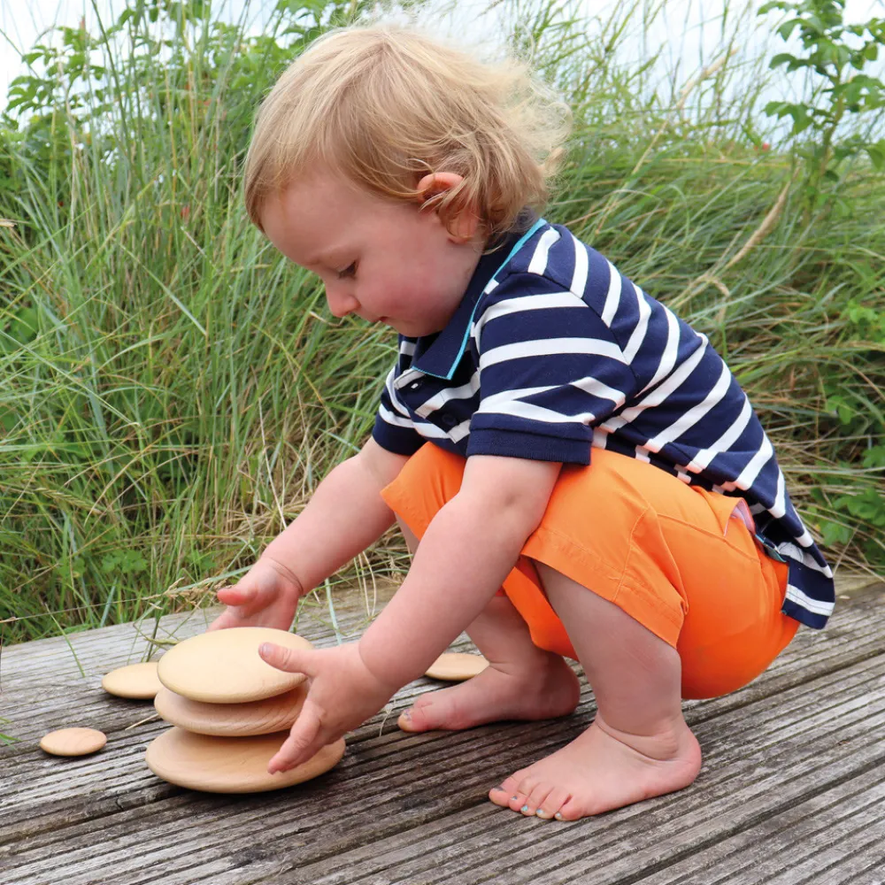 HOPTOYS Matériel Sensoriel<Galets D'Empilage Bois