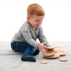 HOPTOYS Stimulation Sensorielle*Galets D'Empilage Bois