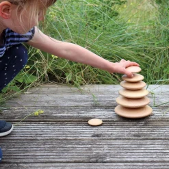 HOPTOYS Stimulation Sensorielle*Galets D'Empilage Bois