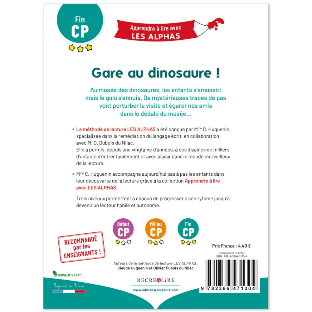 HOPTOYS Lecture<Gare Au Dinosaure !