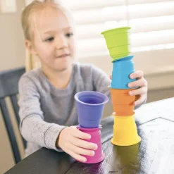 HOPTOYS La Coordination Motrice<Gobelets D'Empilage Ventouse Par 6