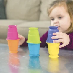 HOPTOYS La Coordination Motrice<Gobelets D'Empilage Ventouse Par 6